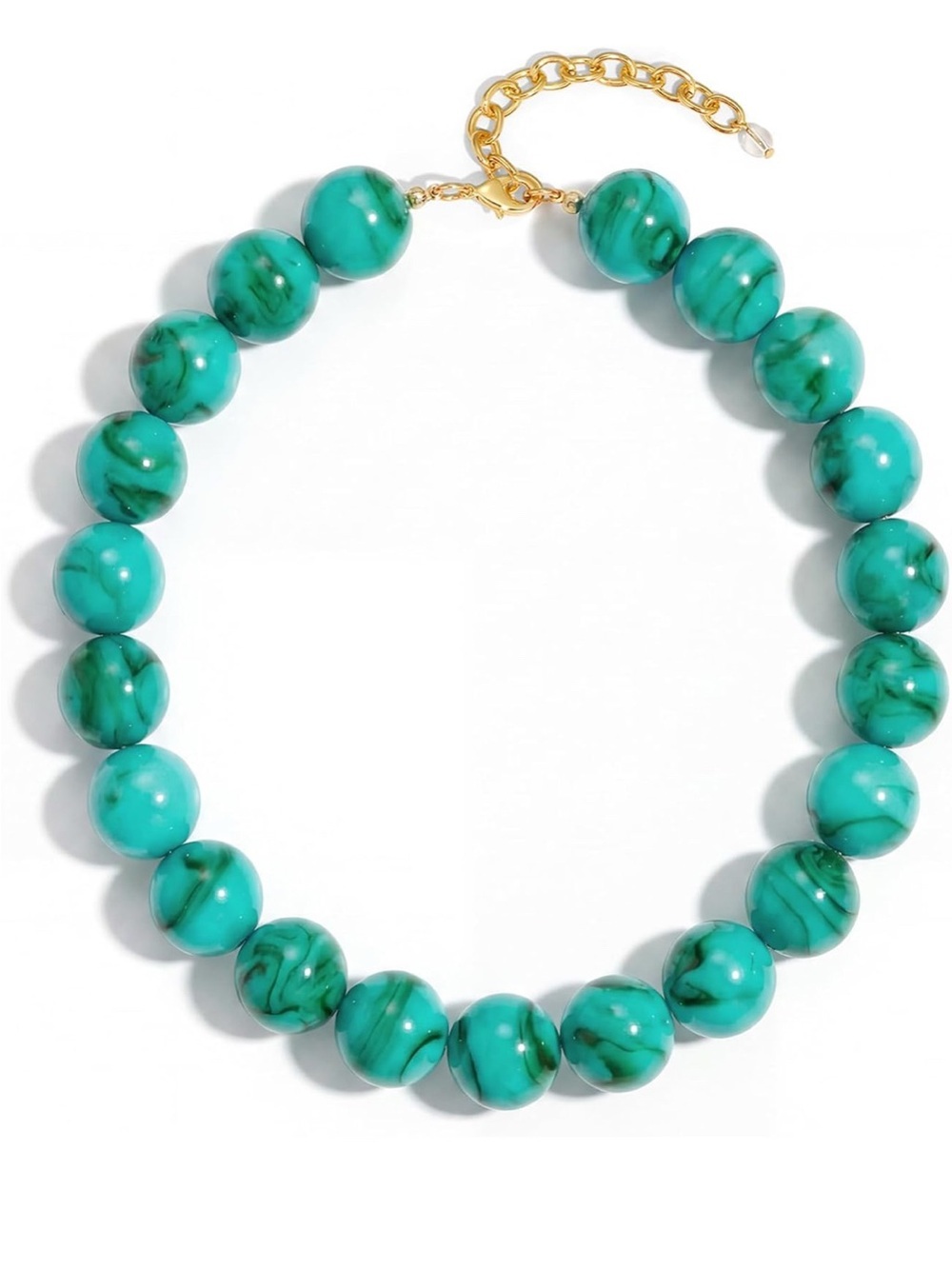 Turquoise Beaded Statement Necklace